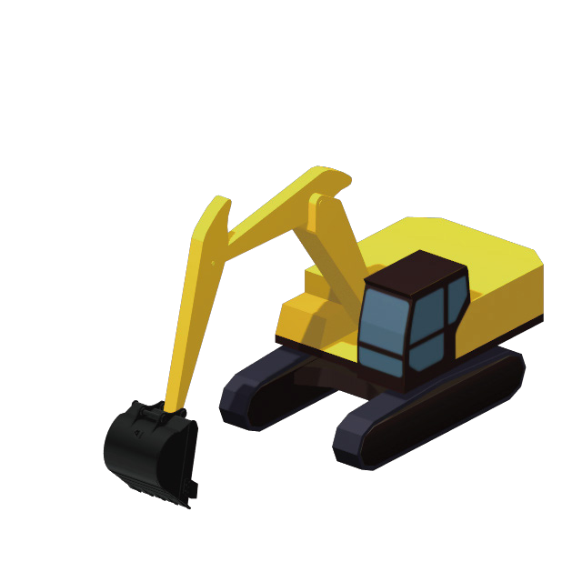 Excavadora de doble pluma