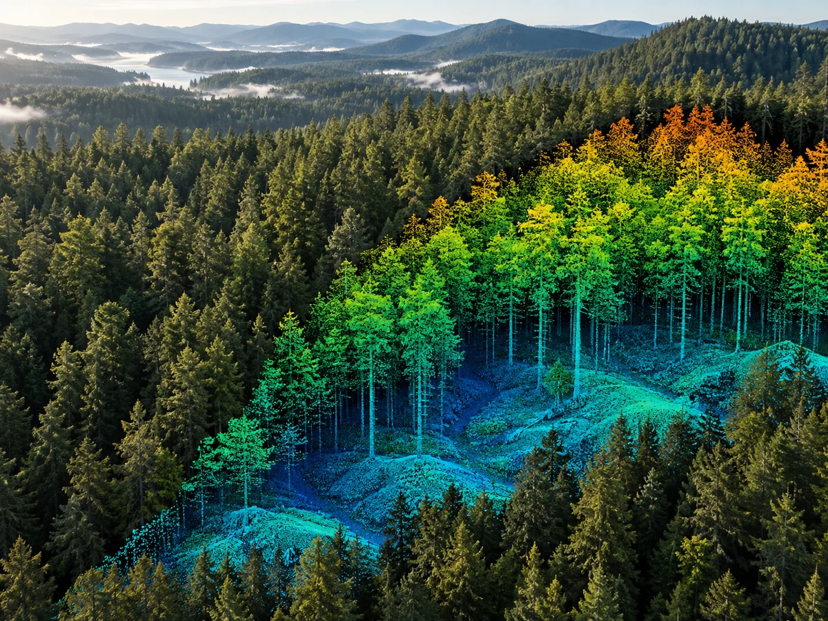Lectura LiDAR de cobertura vegetal para agricultura de precisión